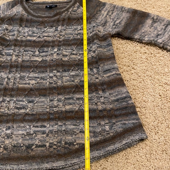 Two Sister Sweater M/L Woven in Browns and Grays - Picture 7 of 12